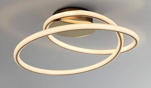 LED Deckenleuchte Spiralo, gold