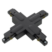 DLS Lighting, 1-Phasen X-Verbinder, Schwarz, professionelle Lichtplanung