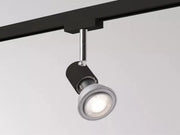 Molto Luce, 2-Phasen Stromschienenstrahler Conte, Schwarz, moderne Lichtlösung