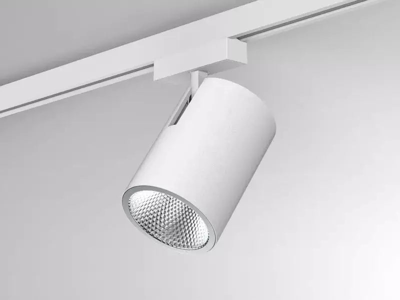 Molto Luce, 2-Phasen Stromschienenstrahler Dash 2, Weiss, moderne Schienenbeleuchtung