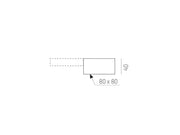 Molto Luce, 2-Phasen Baldachin-Endeinspeisung Volare, Skizze, technische Lichtplanung