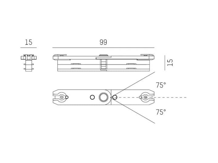 Volare 2-Phase Flexible Angle Connector