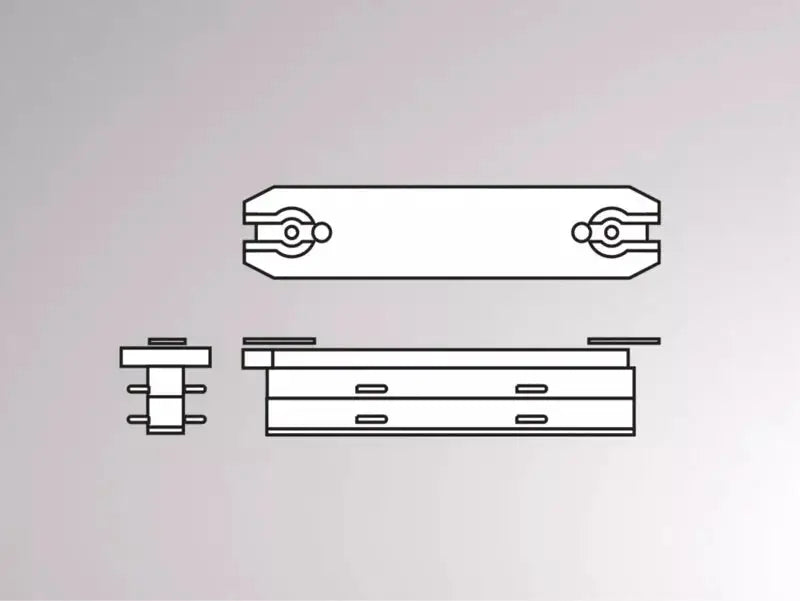 Molto Luce, 2-Phasen Linearverbinder Volare, Produktbild, Stromschienen Zubehör