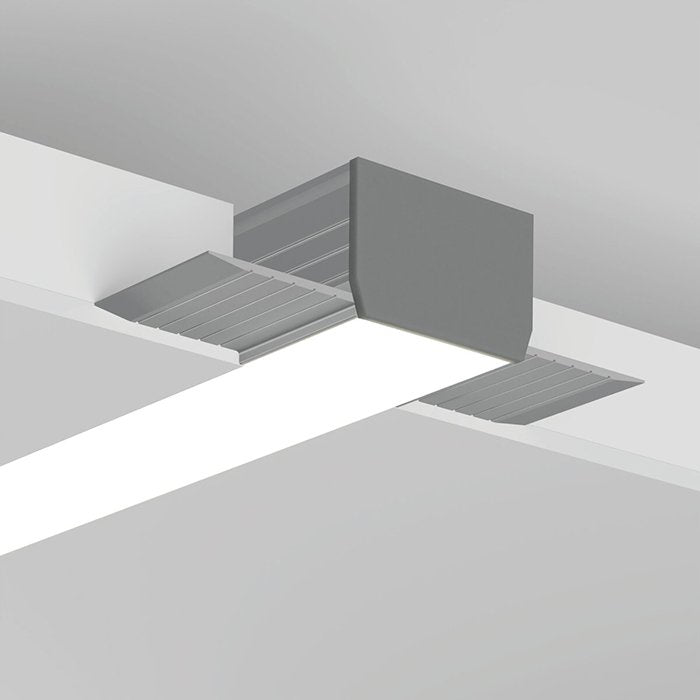 Profilé de plâtre à aile LED en version mince et sans bordure