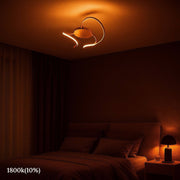 Stimmungslicht, warmes Licht, LED Deckenleuchte, Scia, schwarzes Design