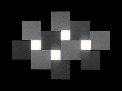 LED-Wand-/Deckenleuchte CREO, 4-flg.