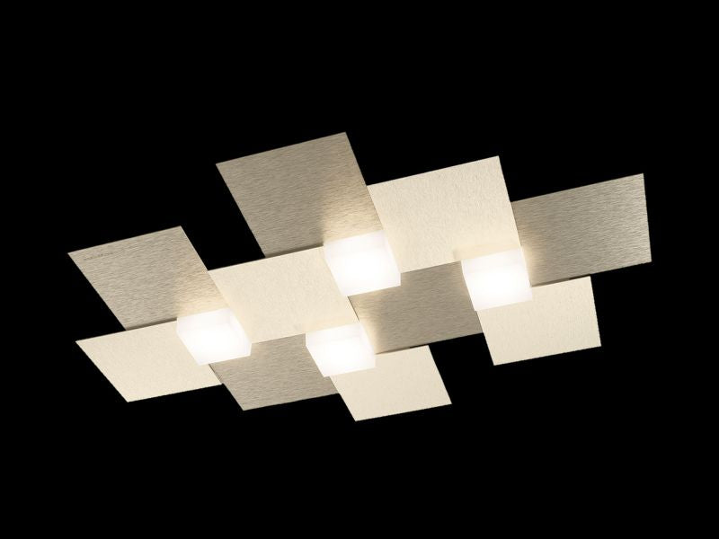 Applique/plafonnier LED CREO brun bronze mat, 4 lampes