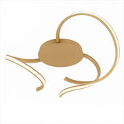 LED Deckenleuchte Warmdim Scia, modernes Design, goldfarben, Beleuchtung