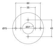 DLS Lighting, Montageplatte für Clippo S, Zubehör für Lichtmontage