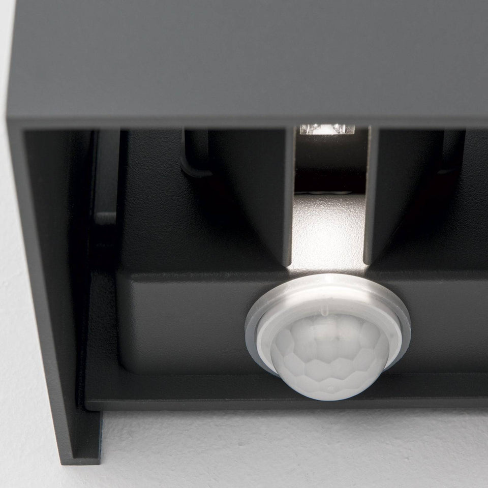 Sonluce, Außenleuchte Pure Sensor, Anthrazit Detail, wetterfeste Lichtlösung