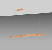 Braga, Pendelleuchte Elle, Blattkupfer 133cm, Produktbild