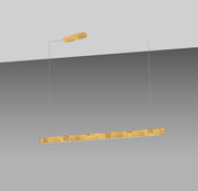 Braga, Pendelleuchte Elle, Blattgold 133cm, Produktbild