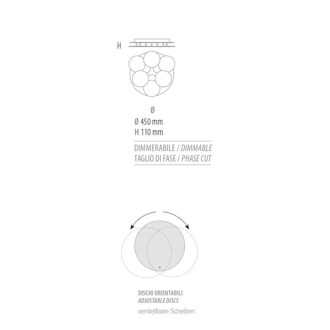 Deckenleuchte Nuvola 45cm