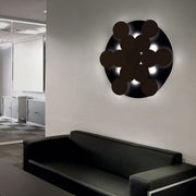 Braga, Deckenleuchte Nuvola 70cm, Schwarz-Schwarz, moderne Lichtlösung