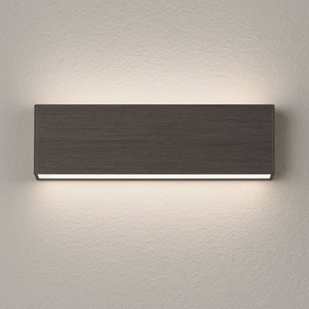 Braga, Wandleuchte Shield, Gunmetal 31cm, Produktbild