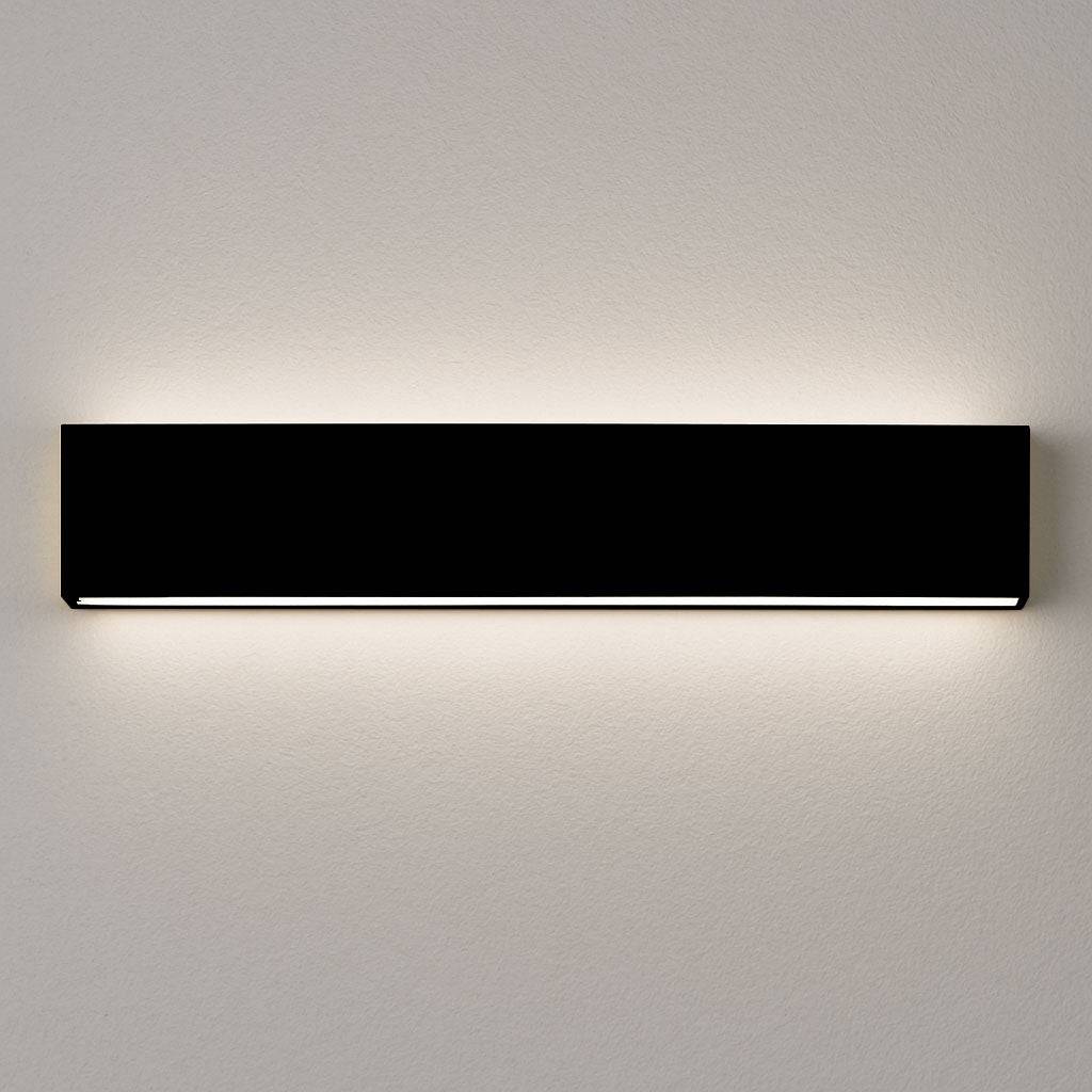 Braga, Wandleuchte Shield, Schwarz 52cm, Produktbild