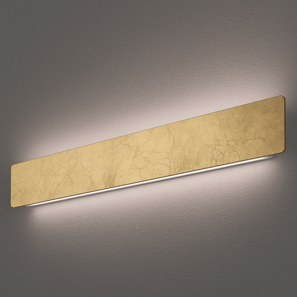Braga, Wandleuchte Spade, Blattgold 118cm, Produktbild