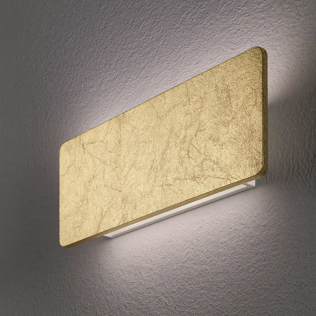 Braga, Wandleuchte Spade, Blattgold 26cm, Produktbild