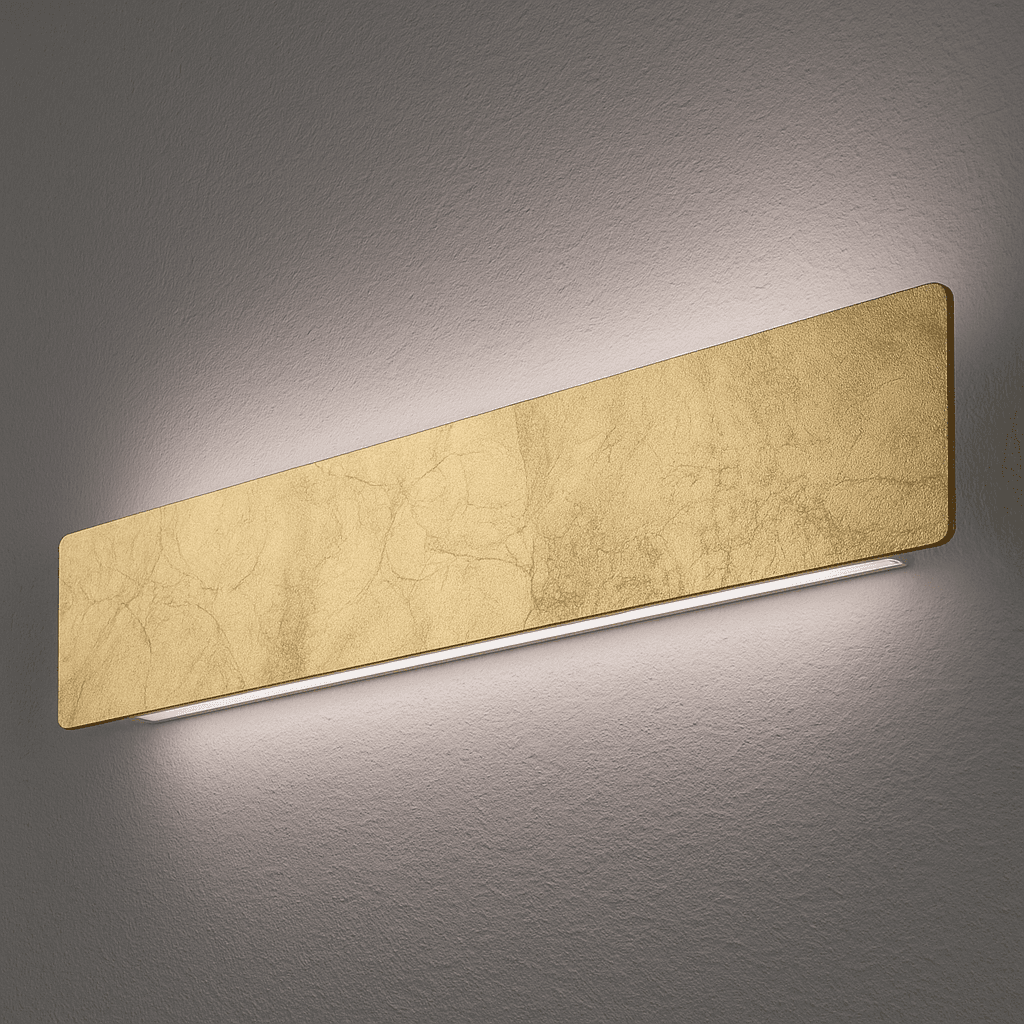 Braga, Wandleuchte Spade, Blattgold 88cm, Produktbild
