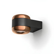 Serien Wandleuchte Cavity Wall S, schwarz-bronze, Vorderansicht