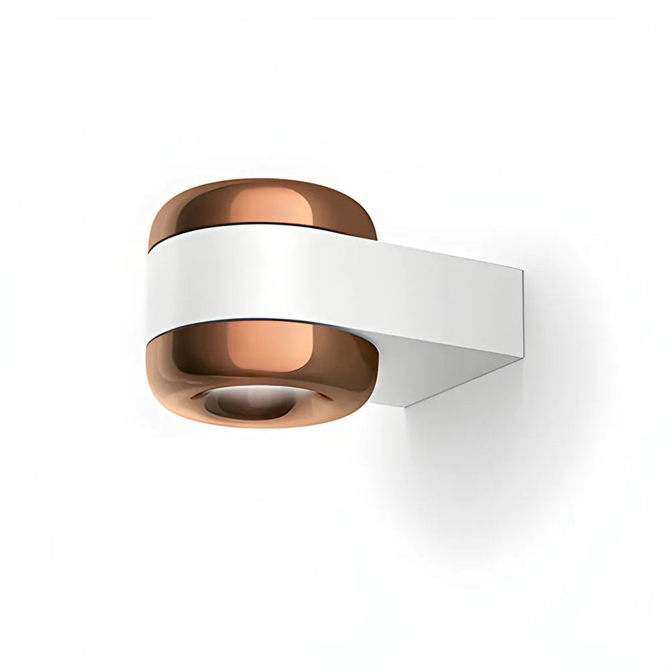 Serien Wandleuchte Cavity Wall S, weiss-bronze, Vorderansicht