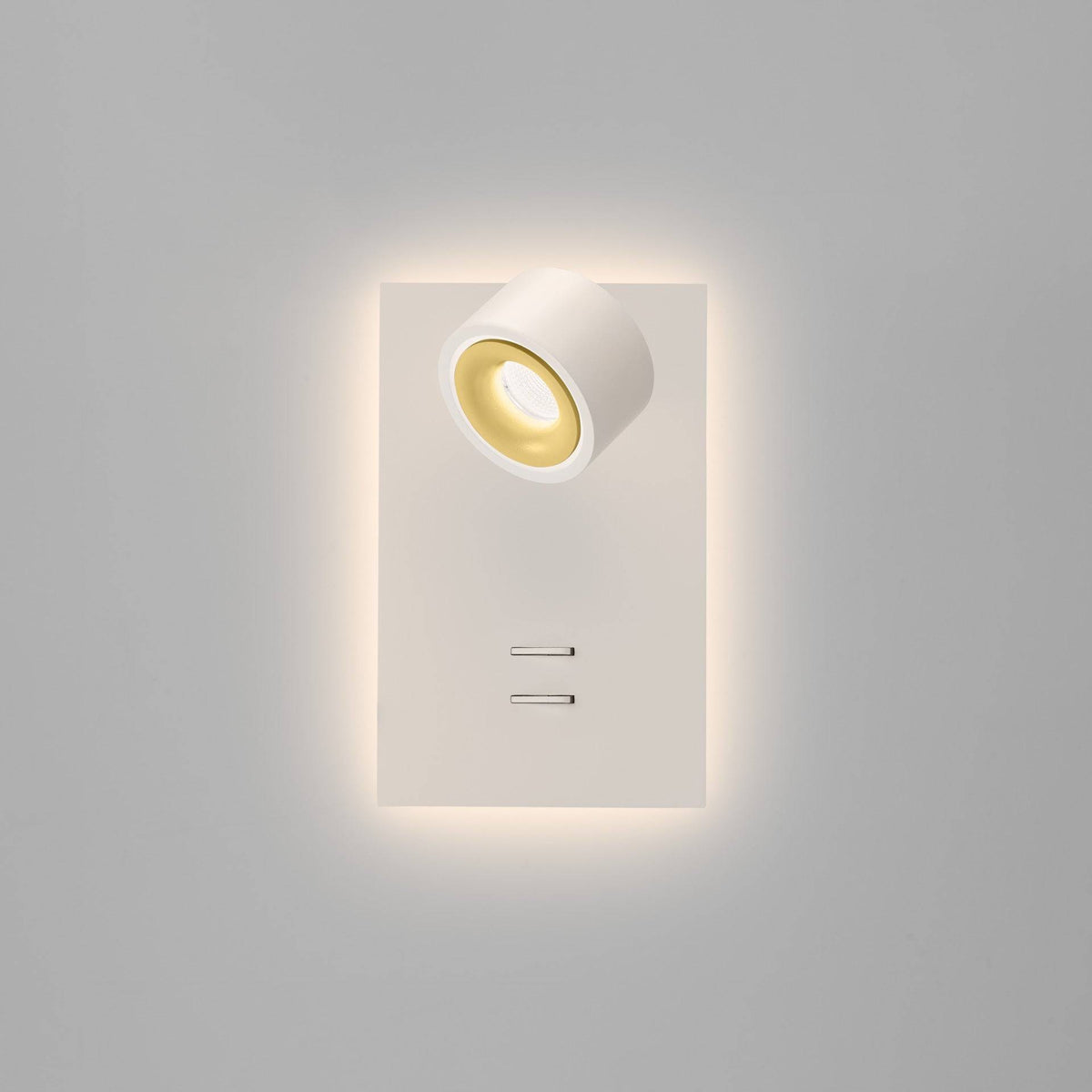 DLS Lighting, Clippo S Reading, Weiss-Gold, stilvolle Lesebeleuchtung