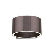 Wandleuchte Clipse in dunklem Braun, Up/Down Licht, stilvolle LED-Wandleuchte für Wohnzimmer