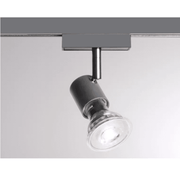 Molto Luce, 2-Phasen Stromschienenstrahler Conte, Chrom, professionelle Schienenbeleuchtung
