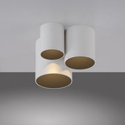 Pure, Deckenleuchte Point, dreiflammig Weiss Detail, hochwertige Lichtlösung
