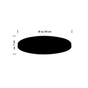 Skizze der Deckenleuchte Ben, runde LED-Deckenleuchte, 50cm Durchmesser, 7cm Höhe