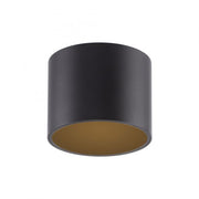 Pure, Deckenleuchte Point, einflammig kurz Schwarz, moderne Deckenleuchte