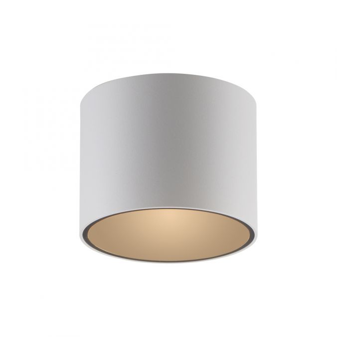 Pure, Deckenleuchte Point, einflammig kurz Weiss, moderne Lichtlösung