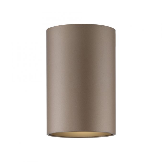 Pure, Deckenleuchte Point, einflammig lang Bronze, hochwertige Deckenleuchte