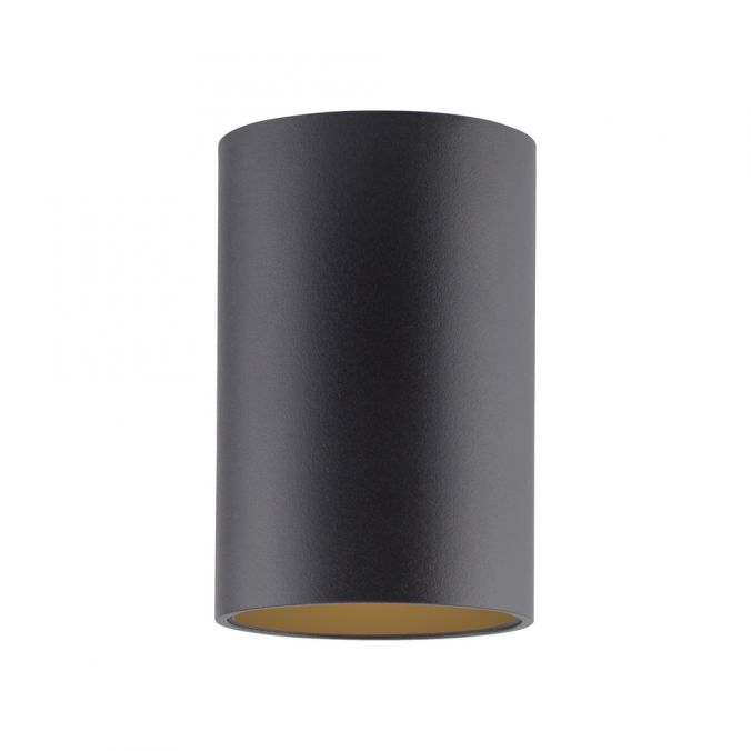 Pure, Deckenleuchte Point, einflammig lang Schwarz, moderne Deckenleuchte