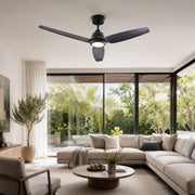 Lupia Licht Deckenventilator Florida, moderne Anwendung im Wohnzimmer