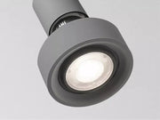 Molto Luce, Dekorring zu 2-Phasen Stromschienenstrahler Conte Volare, Grau 59mm, professionelles Leuchtenzubehör