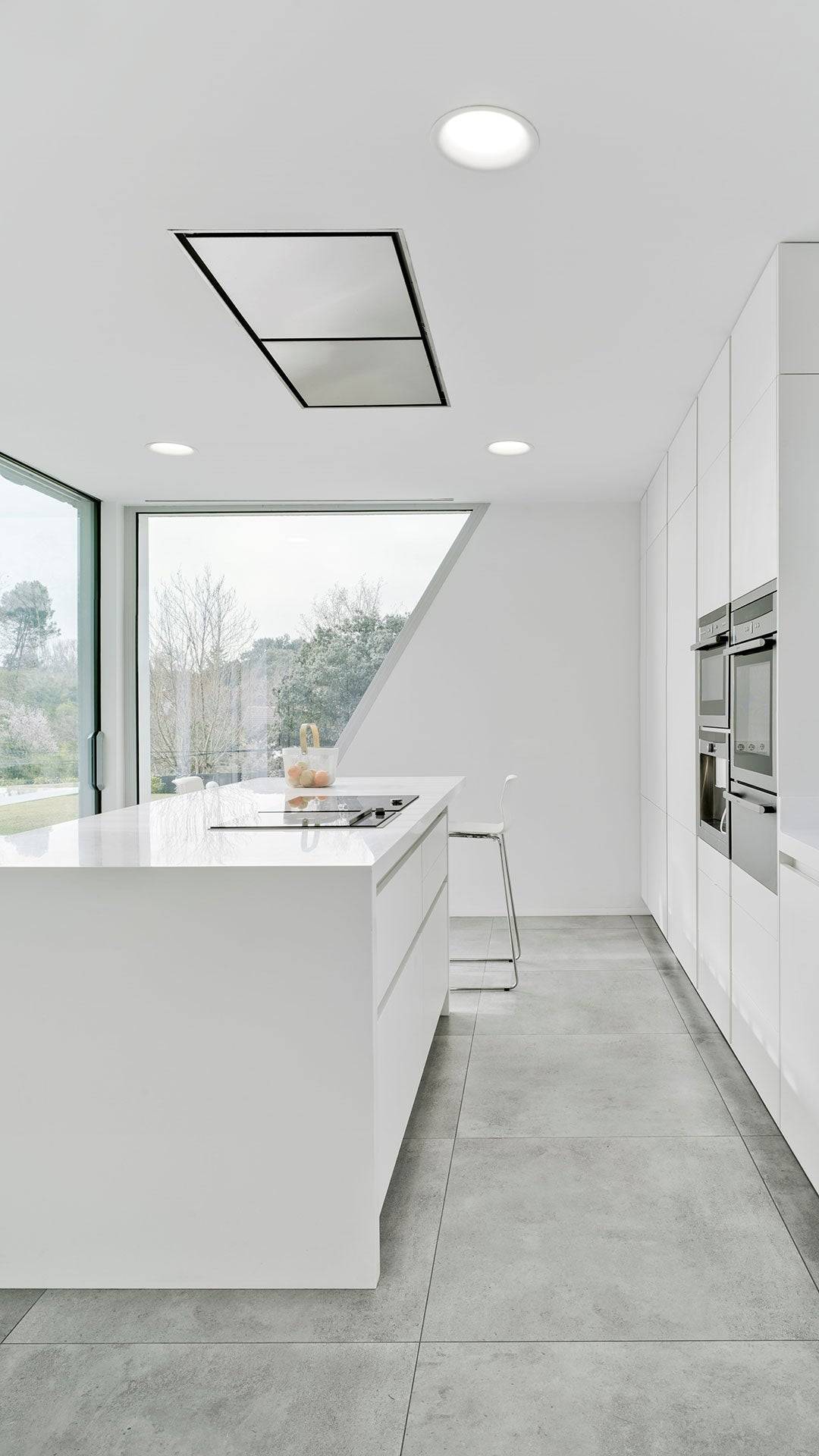 Arkoslight LED Einbauleuchte Drop matt, weiss, moderne Anwendung im Wohnbereich
