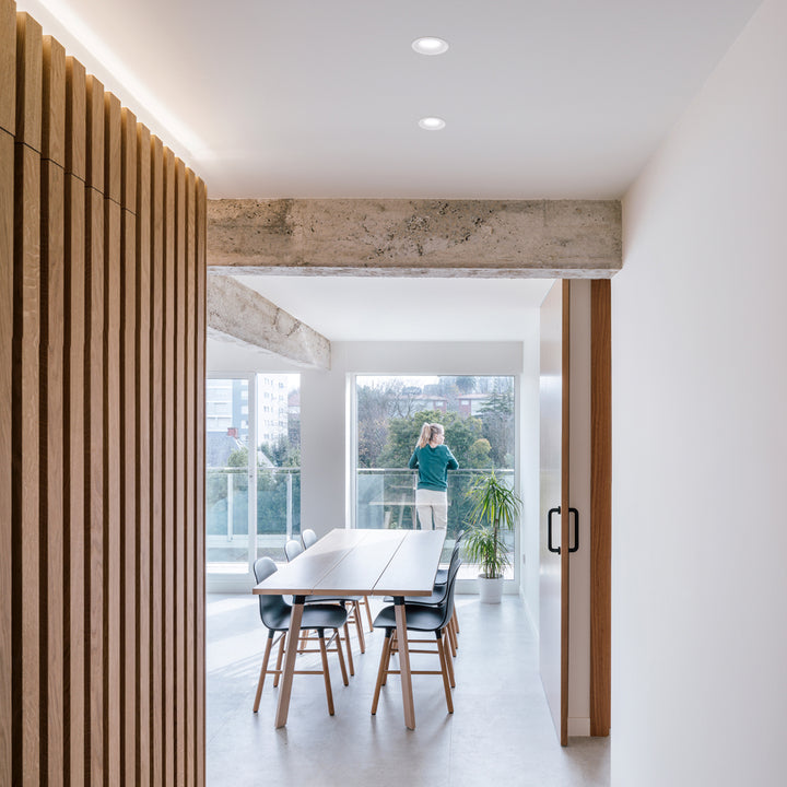 Drop recessed ceiling light