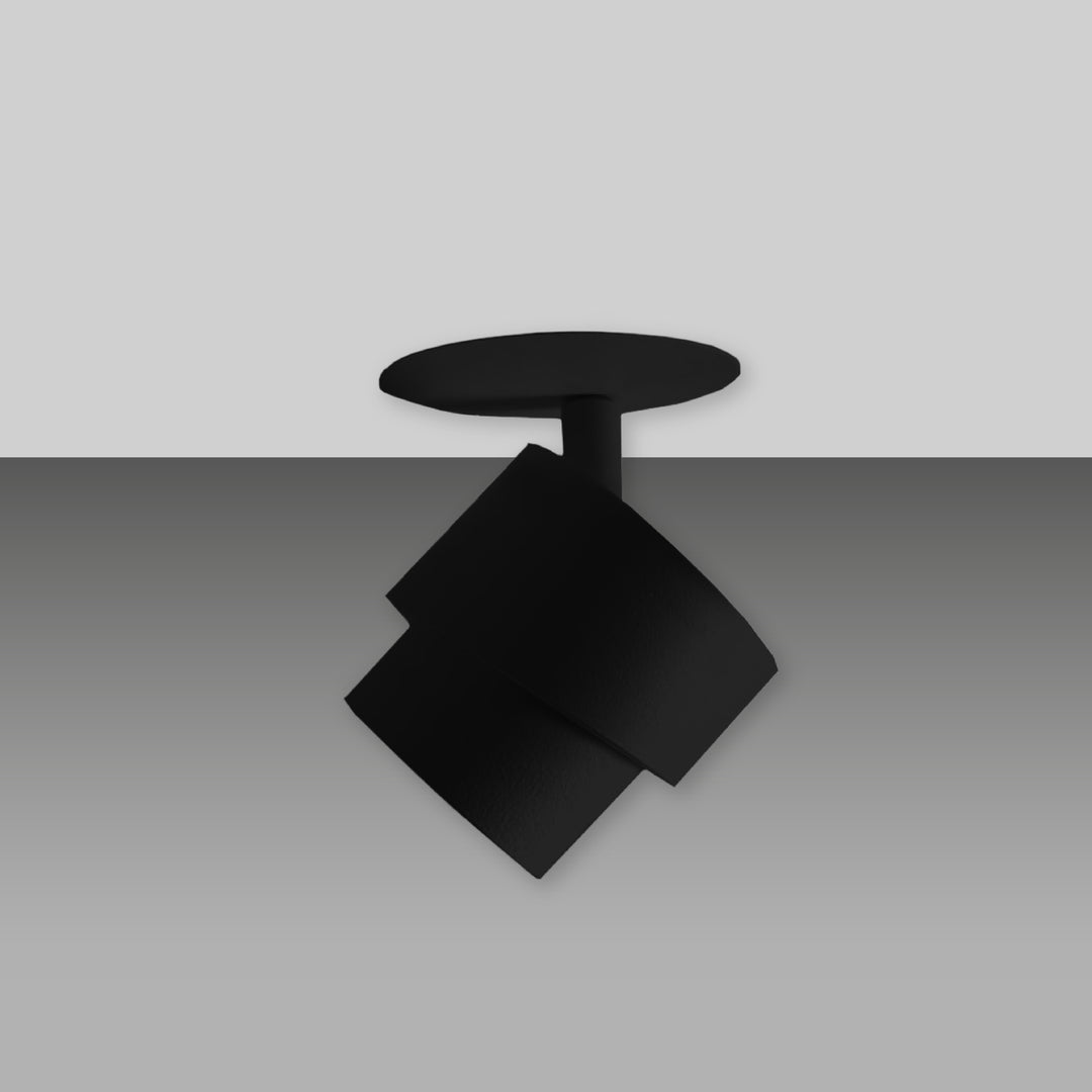 Spot à brosse 1 flamme semi-encastré