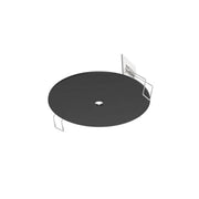 PSM Lighting, Einbaubaldachin Flat, Schwarz mit Loch, flexible Pendelleuchtenmontage