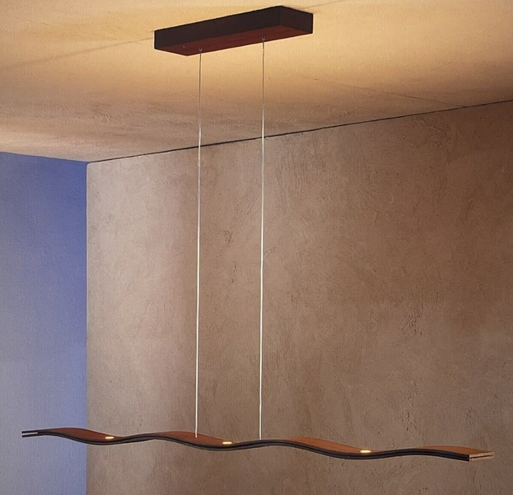 Suspension Fluid 1.0 à 7 lumières, couleur rouille