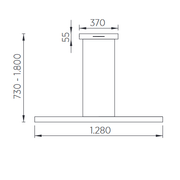 GKS Knapstein, Pendelleuchte Linn 128cm Abverkauf, Skizze, moderne Lichtplanung