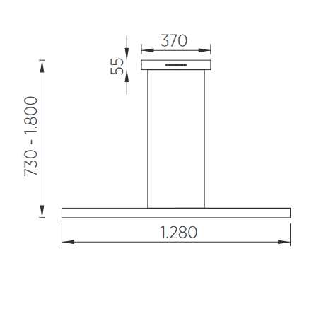 GKS Knapstein, Pendelleuchte Linn 128cm Abverkauf, Skizze, moderne Lichtplanung