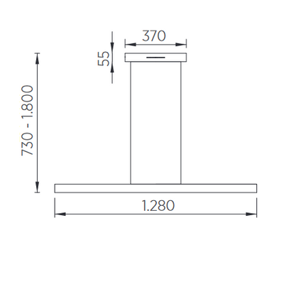 Pendelleuchte Linn mit Lift-Funktion 128cm, bronze, Abverkauf