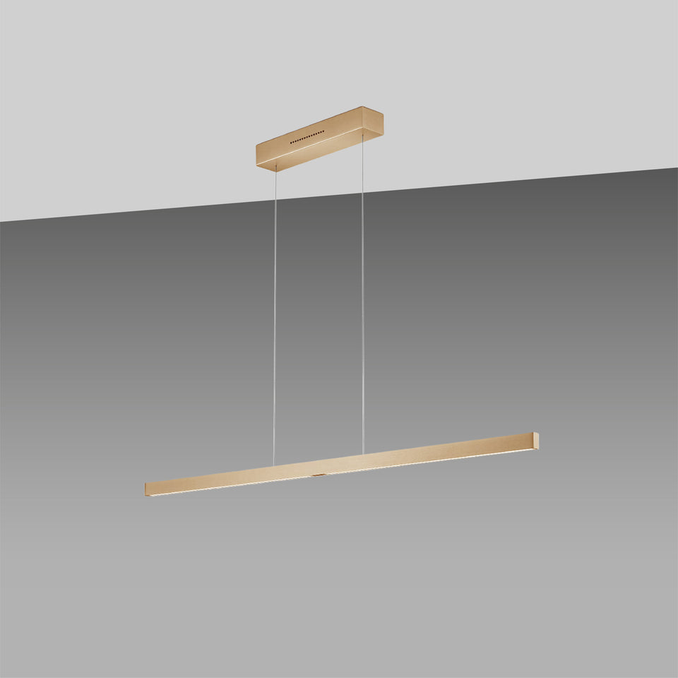 GKS Knapstein, Pendelleuchte Linn 128cm Abverkauf, Bronze, moderne Pendelleuchte