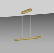GKS Knapstein, Pendelleuchte Runa, Gold 112cm, stilvolle LED Beleuchtung