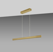 GKS Knapstein, Pendelleuchte Runa, Gold 132cm, hochwertige Lichtlösung