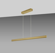 GKS Knapstein, Pendelleuchte Runa, Gold 152cm, moderne Pendelleuchte