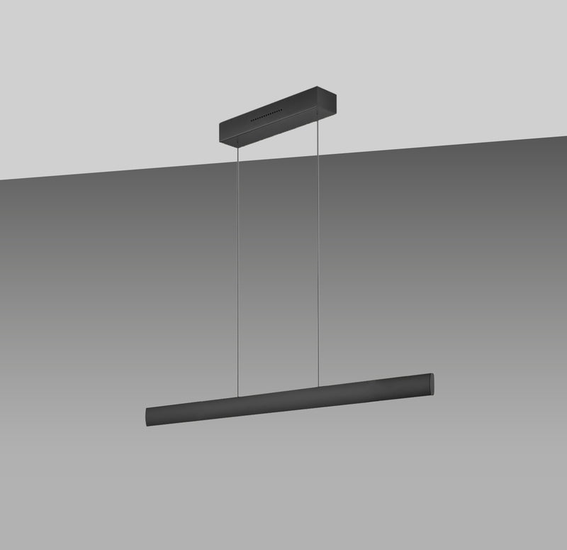 1x Pendelleuchte Runa 112cm, schwarz, Seillänge: 40-140cm