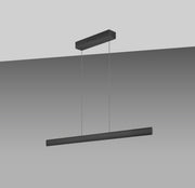 GKS Knapstein, Pendelleuchte Runa, Schwarz 132cm, hochwertige Pendelleuchte